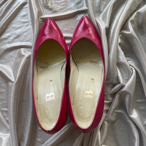 SHOES LEATHER HOT PINK SIZE 8.5N HOT! HOT !HOT! - Picture 6 of 11